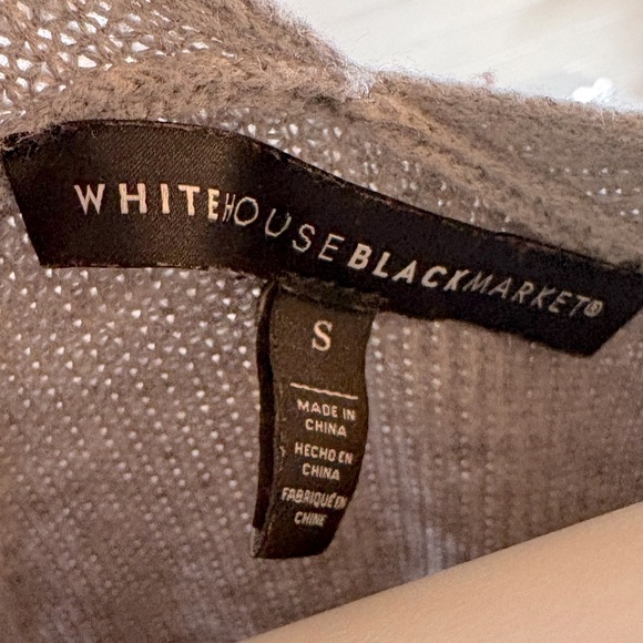 WHBM Long Sleeve Ribbed Tunic Cashmere Blend White House Black Market Size Small - Picture 6 of 7